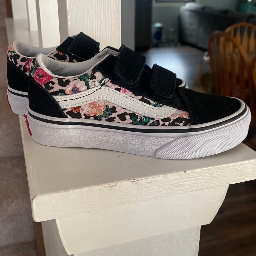 Toddler/Kids Floral Leopard Vans Sneakers